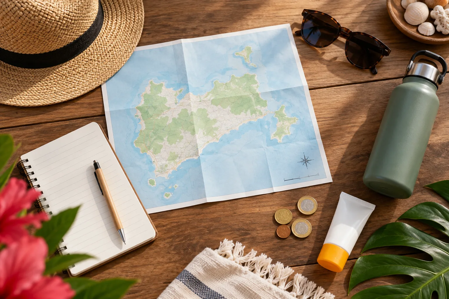 Illustration éditoriale de préparation et de budget de voyage